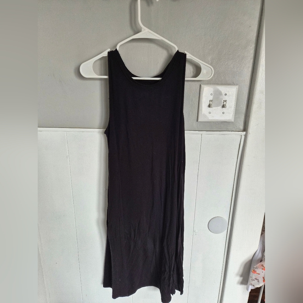 Time and Tru Black Sleeveless Maxi Dress